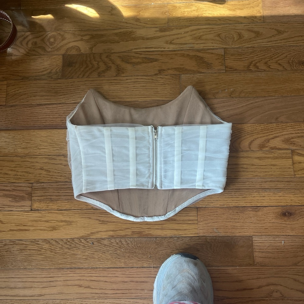 White cute corset top